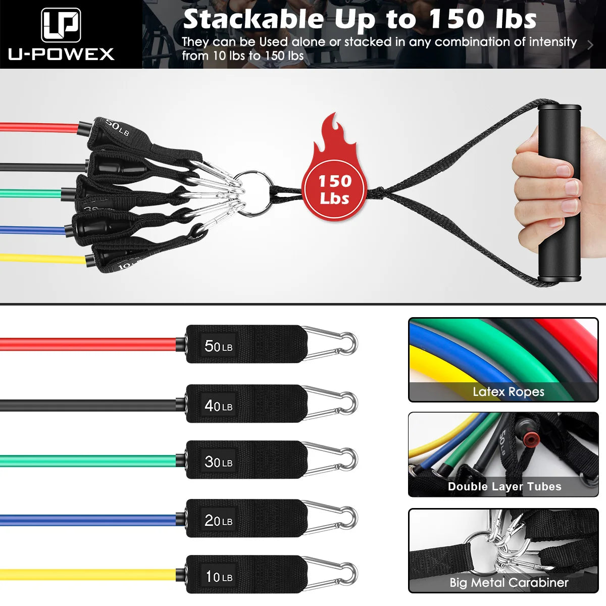 Cito Thriven 11-piece resistance band set for resistance training, featuring colorful bands of various strengths for workout exercises.