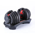 Cito Thriven adjustable dumbbell set with 24kg capacity, featuring black weight plates and ergonomic handles for strength training