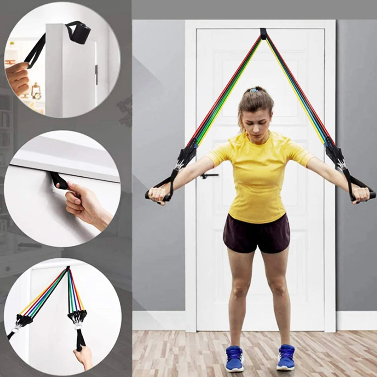 Cito Thriven elastic pull rope trainer for resistance training, showing the adjustable resistance bands and handles on a white background.