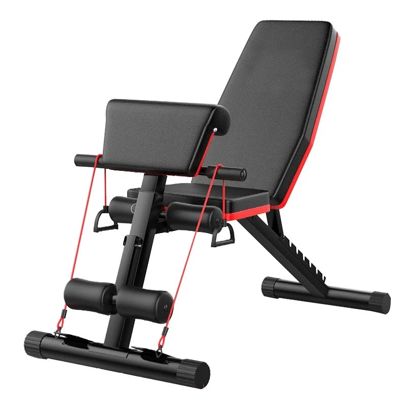 Cito Thriven sit-up and bench press station with adjustable weight bench and padded support for core workouts and strength training.