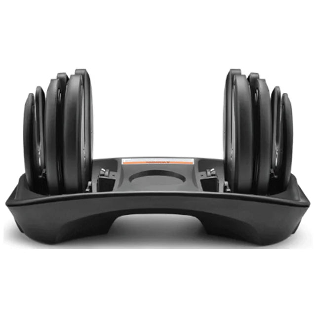 Cito Thriven portable adjustable dumbbells from 24kg to 40kg, featuring black handles and weight plates for versatile strength training.