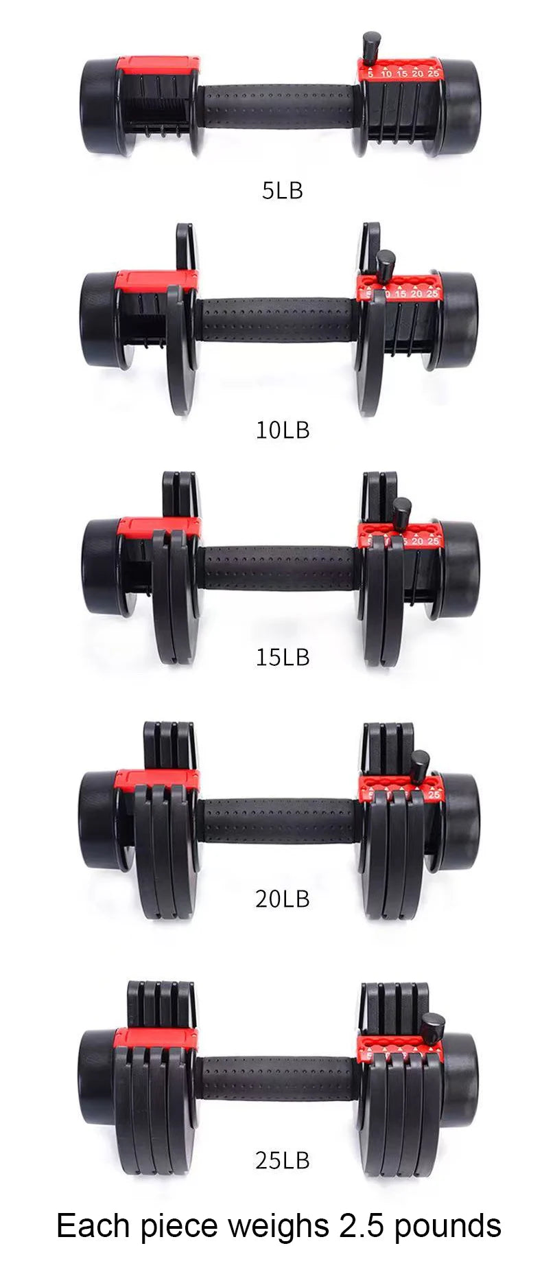 Cito Thriven commercial adjustable dumbbells made of corrosion-resistant iron with adjustable weight plates for strength training.