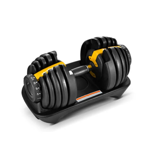 Cito Thriven portable adjustable dumbbells from 24kg to 40kg with black handles and weight plates for versatile strength training.
