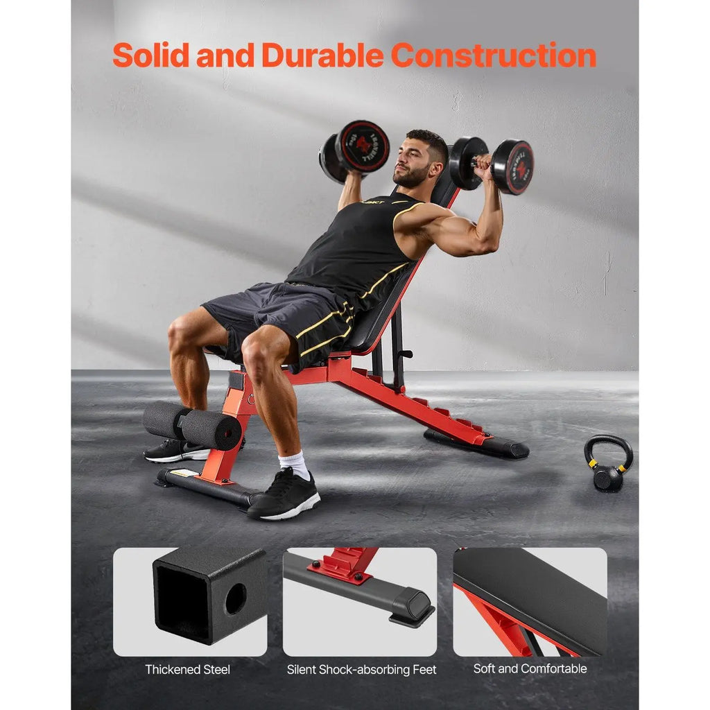 Cito Thriven adjustable sit-up and weight bench with padded seat and backrest for versatile home gym workouts.